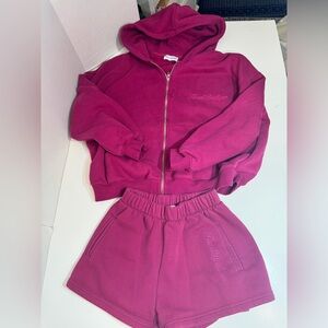 HAZEL BOUTIQUE Hoodie and Shorts Set. 
50% off retail!